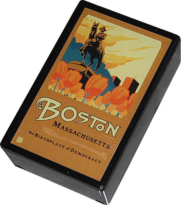 Vintage Boston Greeting Slide Box – Lacquer Finish