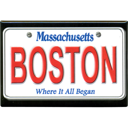 Boston License Plate Souvenir Metal Magnet