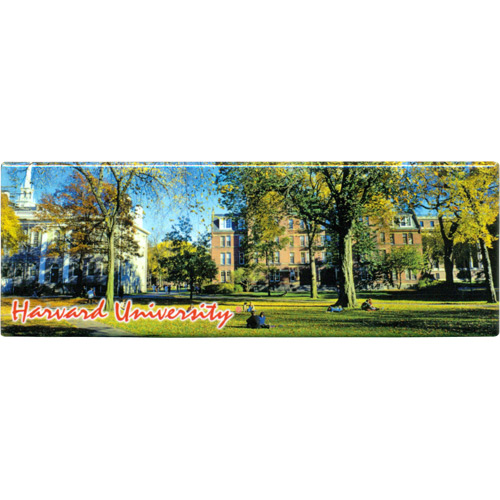 Harvard University Souvenir Metal Magnet - Panorama