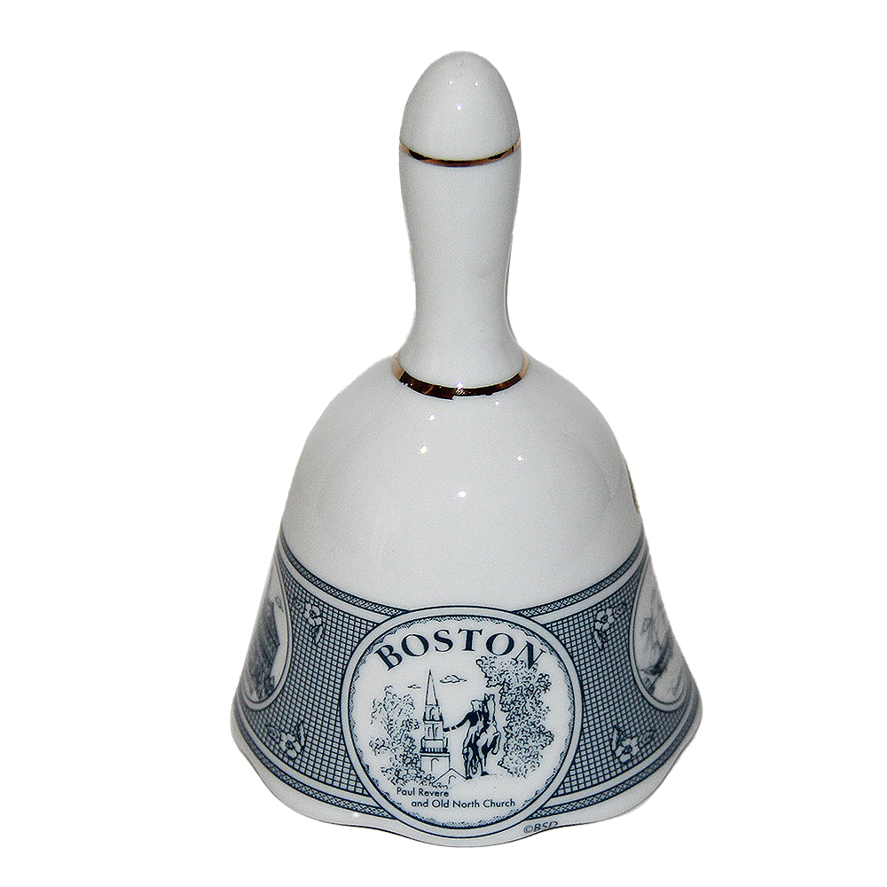 Boston Themed Dinner Bell - Delft Blue