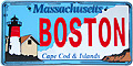 Boston City License Plate Magnet