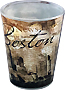 Boston Shot Glass - Collage Art Design