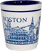 Boston Souvenir Etched Ceramic Shot Glass
