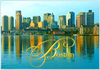 Boston City Skyline Souvenir Postcard, 6x4