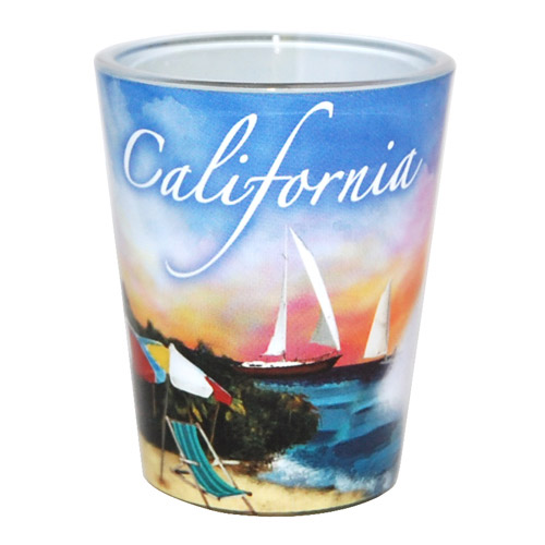 California Souvenir - CA Beach Shot Glass