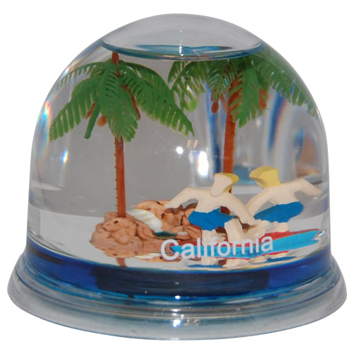 California Surfer Water Globe and Pen Holder