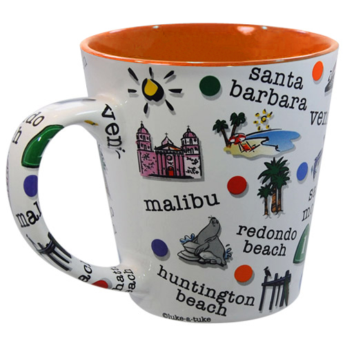 Southern California Coast Coffee Mug, Orange, photo-1