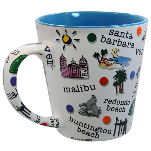 Southern California Coast Coffee Mug, Blue, photo-1