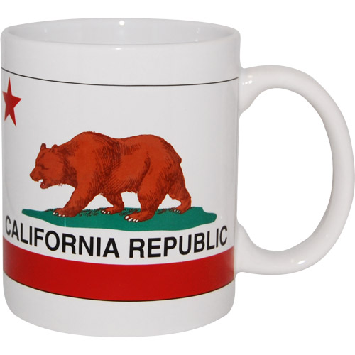 California State Flag Mug - White