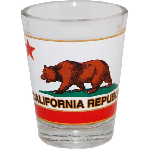 California State Flag Shot Glass