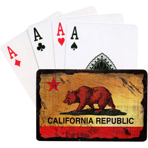 California Bear Flag Playing Cards
