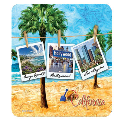 California Polaroid Coaster Set