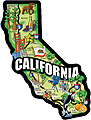 California State Map, Large Acrylic Magnet