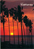 California Beach Sunset Postcard, Large