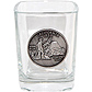 California Souvenir Shot Glass with State Quarter Pewter Emblem