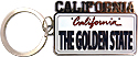 California The Golden State Key Chain