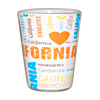 California Shot Glass, Modern Retro Design