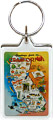 California State Map Post Card Acrylic Key Chain