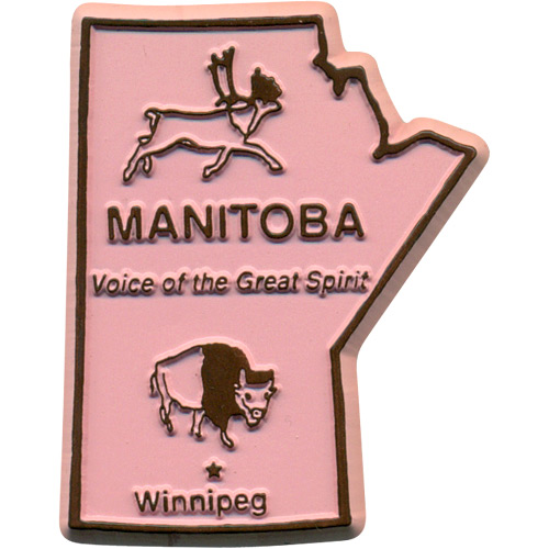 Map of Manitoba - Refrigerator Magnet, 2L