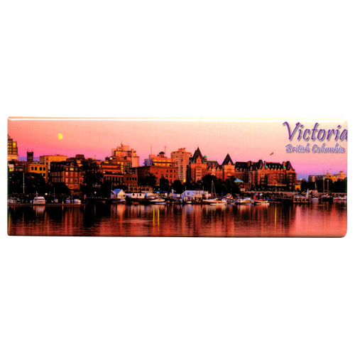 Panoramic View of Victoria Canada - Souvenir Magnet, 4-5/8L