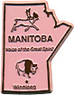 Map of Manitoba - Refrigerator Magnet, 2L