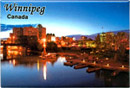 Winnipeg, Canada Souvenir Metal Magnet, 3-1/8L