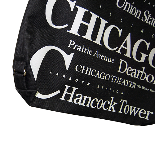 Chicago Canvas Tote Bag with Top Zipper, 14.5H