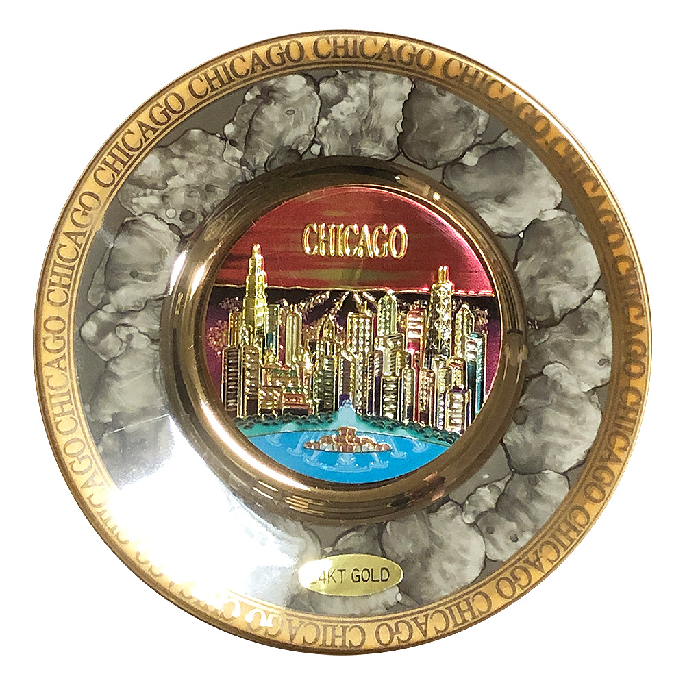 Chicago Decorative Souvenir Plate, 4D