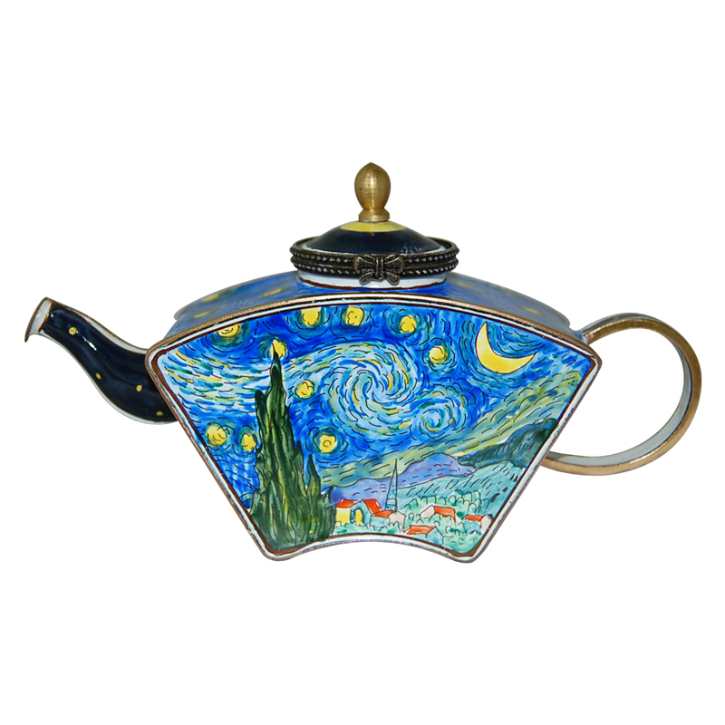 Star Light Van Gogh Miniature Teapot