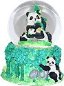 Panda Musical Snow Globe, 5.5 H