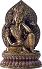 Buddha-Tibetan Buddha Style-Manjushri , 11x6 1/2