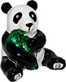 Panda Bear with Bamboo - Enamel Jeweled Trinket Box, 2H