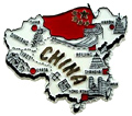 Map of China - Refrigerator Magnet