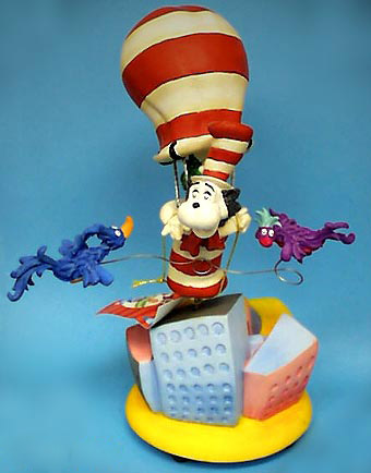 Dr. Seusss The Cat in the Hat and Whozit - Musical figurine, 8H