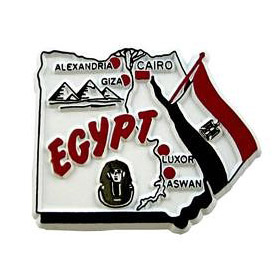 Map of Egypt - Fridge Magnet, 2L