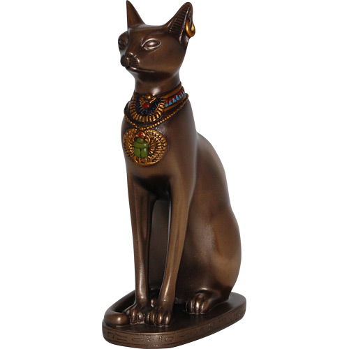 Egyptian Bastet Figurine, 5.5H