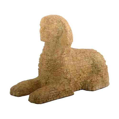 Egyptian Sphinx Figurine, 6.75L