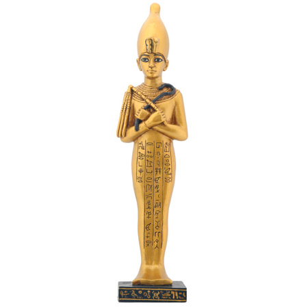 Egyptian Shawabti With White Crown Statue, 8.25H