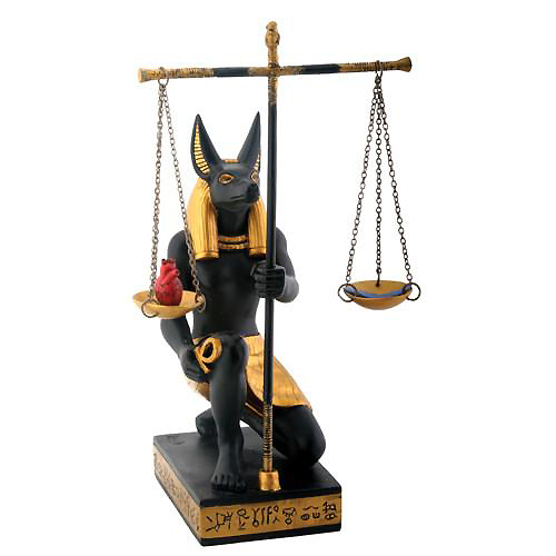 Anubis Scales of Justice Figurine, 7.5H