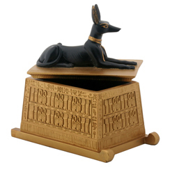 Anubis Dog Box, Black/Gold 6H, photo-1