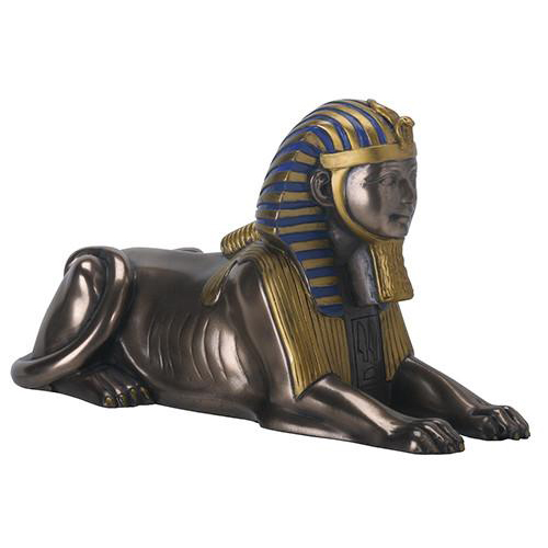 Medium Bronze Sphinx Statue, 7L