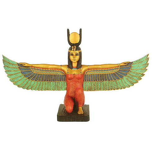Winged Isis Figurine, 13.5W