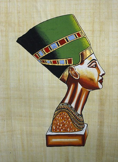 Nefertari 12x16, Papyrus Painting