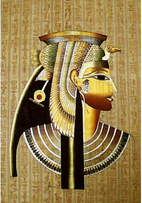 Cleopatra 24x16, Papyrus Painting