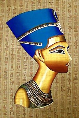 Nefertiti 24x16, Papyrus Painting