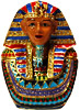 King Tut Bust - Small Jeweled Trinket Box, 2.25H