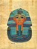 King Tut, 12x9 Papyrus Painting