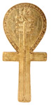 Djed Ankh Shaped Mirror, 8.5H