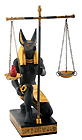 Anubis Scales of Justice Figurine, 7.5H