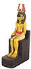 Seated Horus Figurine, 3.5H